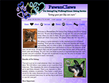 Tablet Screenshot of pawsnclaws4u.com